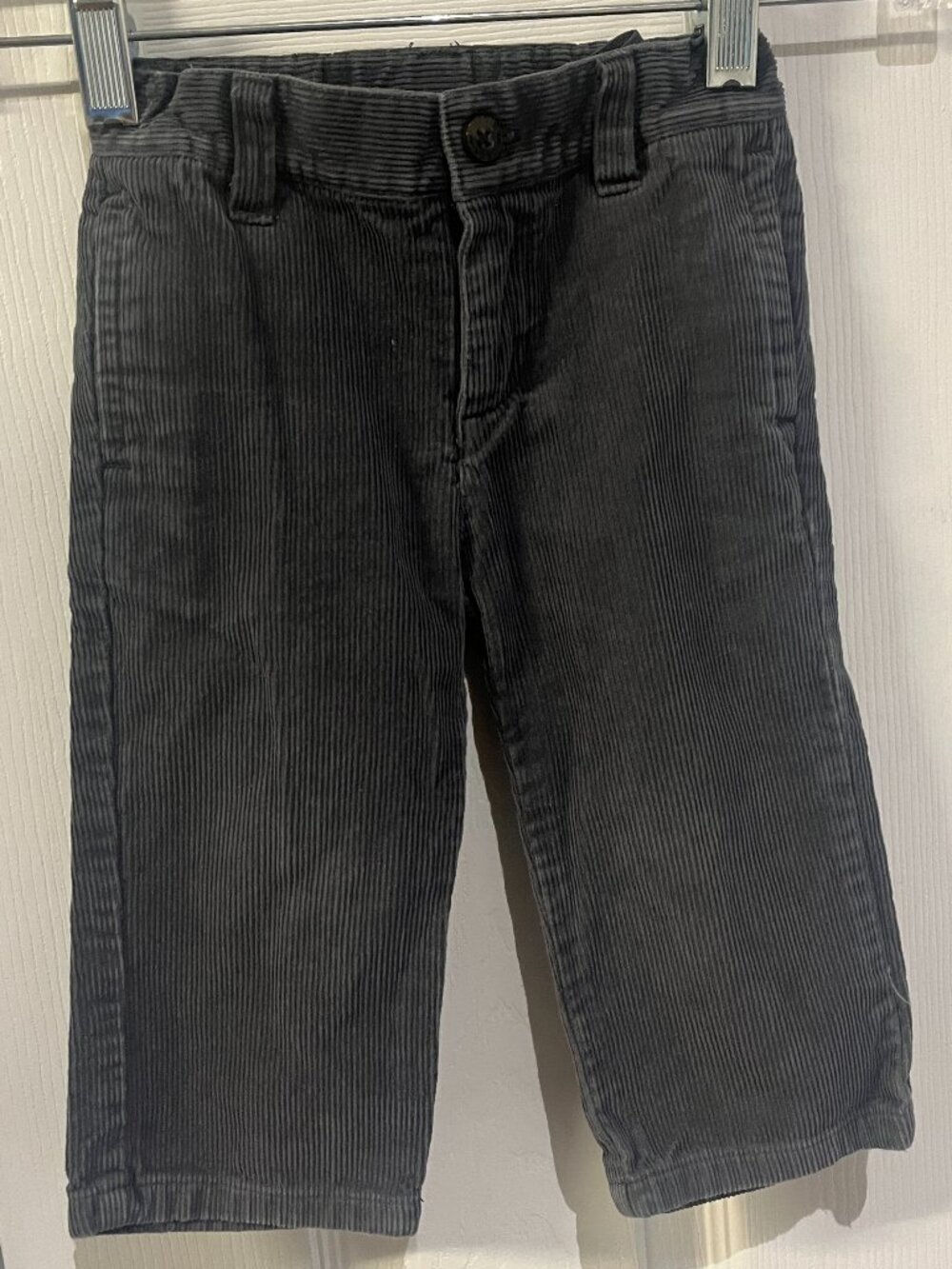 Janie and jack Boys Corduroy Gray Pants Classic Style Size 12-18 Month.